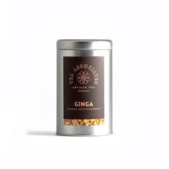 herbal tea silver tin ginga ginger tea